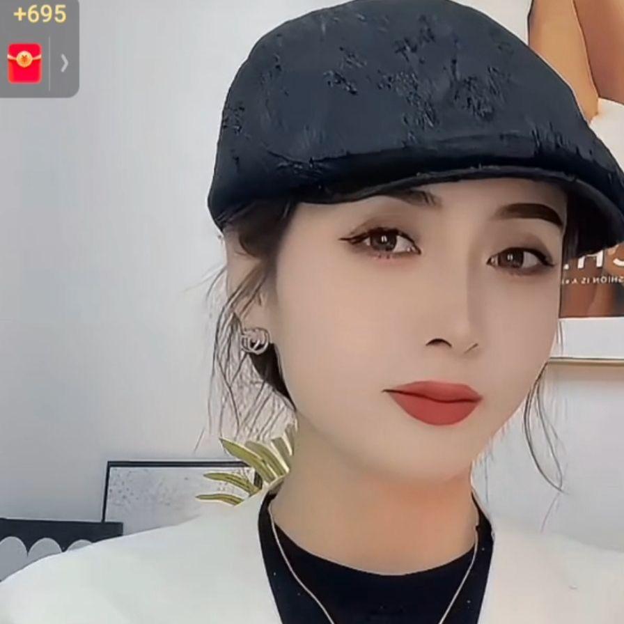 Geborduurde pet voor- en achterkant kan zomerse baret dragen Koreaanse versie van mode