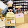 School bag new high-value backpack girls large-capacity medium and high school student school bag direct sales
