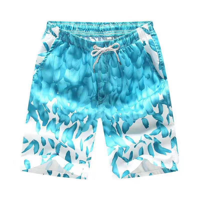 Sommer-Strandhose mit Surf-Print, lockere, lässige Caprihose