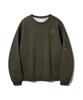 BAKKEN Happy Moment Washed Denim Sweatshirt Bk5978_Khaki