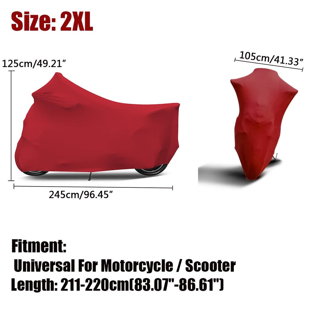 Universal Motorcycle Cover Sunshade Anti-UV Protector Elastic Fabric Motorbike Scooter Cover Dust-proof Covers