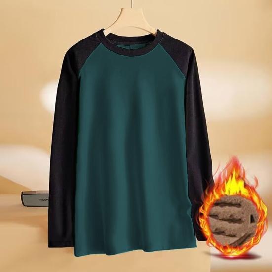 Pánská patchworková mikina Oversized pulovry Kulatý výstřih Klasická Podzim Zima Měkká Teplá Volná Ležérní Top Streetwear