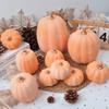 1Set Halloween Pumpkins Decor Foam Fake Pumpkins for Autumn Thanksgiving Halloween Farmhouse Table Realistic Decorations