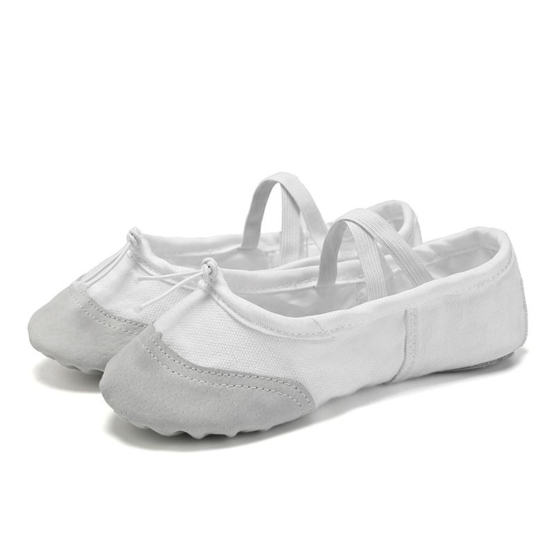 Girls Ballet Dance Shoes Adult Soft Canvas Dance Shoes Women Ballerina Practice Shoes