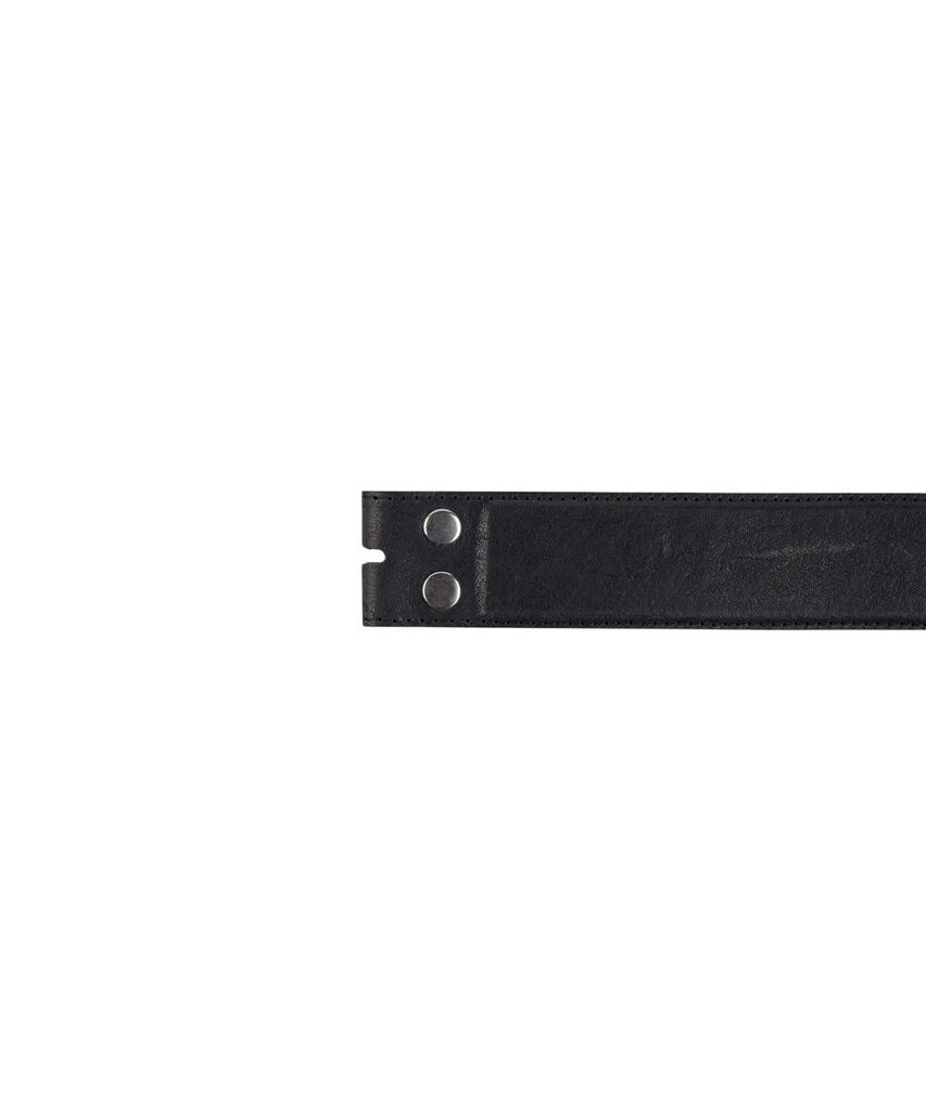 Emoseutaenseukeulleob Core Belt - Calf Hair (Black Snake / Red Lining)