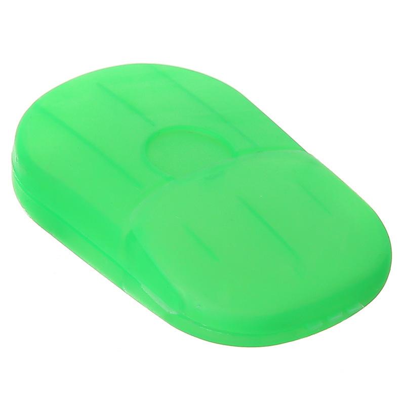 Portable Mini Travel Soap Storage Box With Disposable Paper Soap Tablets Outdoor Travel Hiking Plastic Hand Soap Dispenser