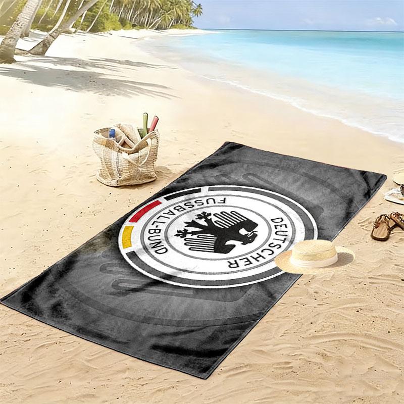 German Football Association Print Beach Towel, Large Soft Quick Dry Towel for Beach Camping Swimming