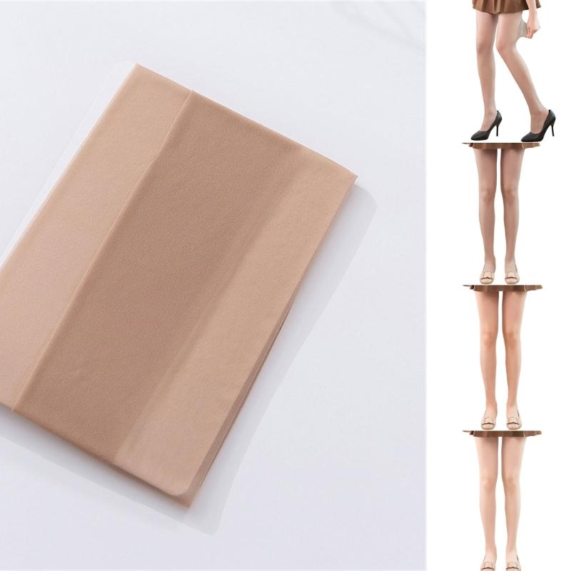Womens Comfortable Sheer Pantyhose Stretchy Ultrathin See Through Tights Stockings with Reinforced Toes for Long Wear
