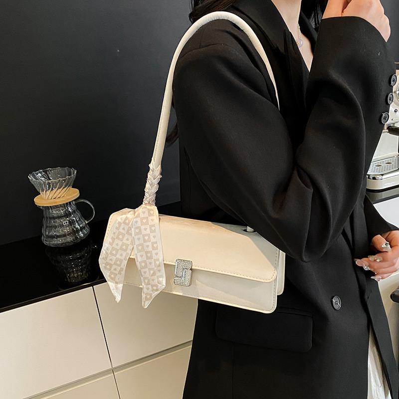 Pu Small Square Shoulder Bag For Women With Phone Pocket In Street Style For Daily Use