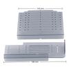 2pcs Plastic Material Cabinet Pull Drill Template Silver Drill Guide Door Drawer Pull Template Drill Mounting Template