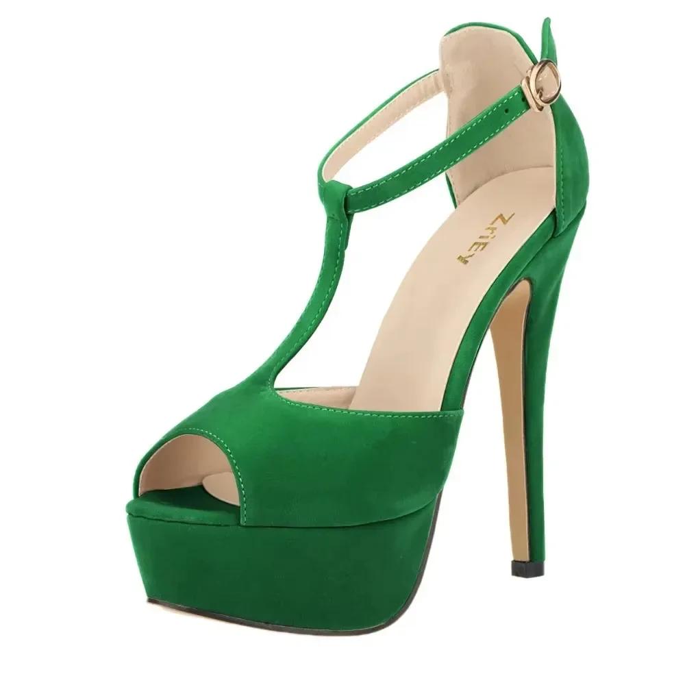 

Женские босоножки, сексуальные туфли-лодочки на платформе для стриптиза на пилоне, высокие каблуки, открытый носок, ремешок на щиколотке, туфли-шпильки с Т-образным ремешком, свадебные туфли, женские 43