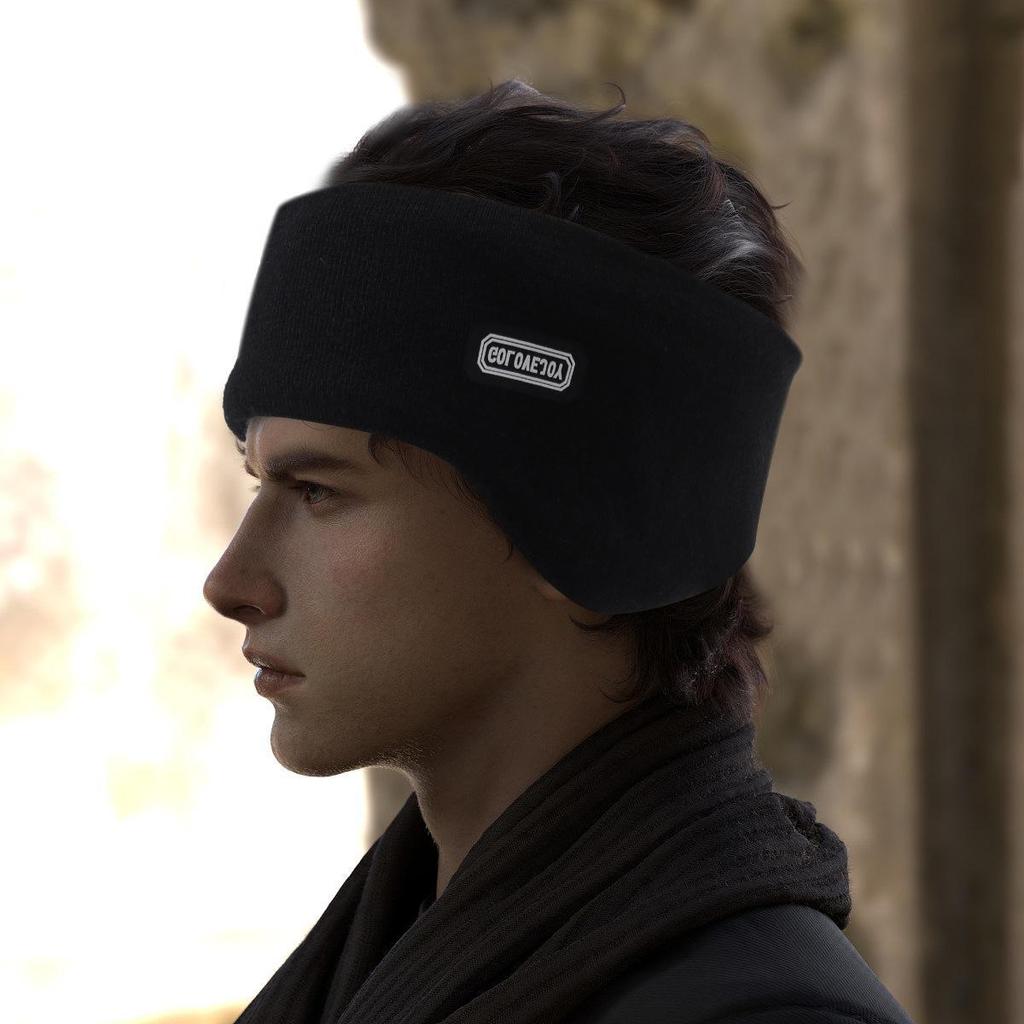 Men's Windproof Velvet Earmuffs for Outdoor Running: Warm, Cold-Resistant, Autumn-Winter Sports Earmuffs