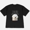 Funny Bichon Dog Korean Meme T Shirt Unisex Graphic Loose Harajuku Streetwear Cute Puppy Pet Print Summer Casual Black Tops Y2K