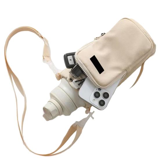 

Сумка-кроссбоди для бутылки с водой, подсумок-держатель для бутылки для приключений на открытом воздухе с регулируемым плечевым ремнем, кошелек-кроссбоди на молнии, сумка для смартфона для велоспорта хаки