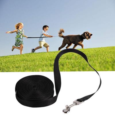 black dog collar and lead