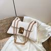 2024 Dámská nová trendy taška na jaro a léto Růžová malá čtvercová kabelka do ruky Špičková textura univerzální taška přes rameno přes rameno