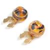 Decorative Shirt Button Covers Resin and Alloy Marbled Cufflinks Clip For Men Women Shirt Dress Jackets Embellishments
