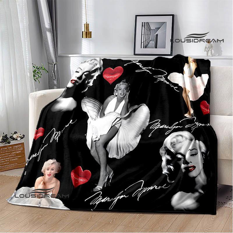 Marilyn Monroe Printed blankets picnic blanket Warm Flannel blankets Soft and comfortable blanket bed linings Birthday Gift
