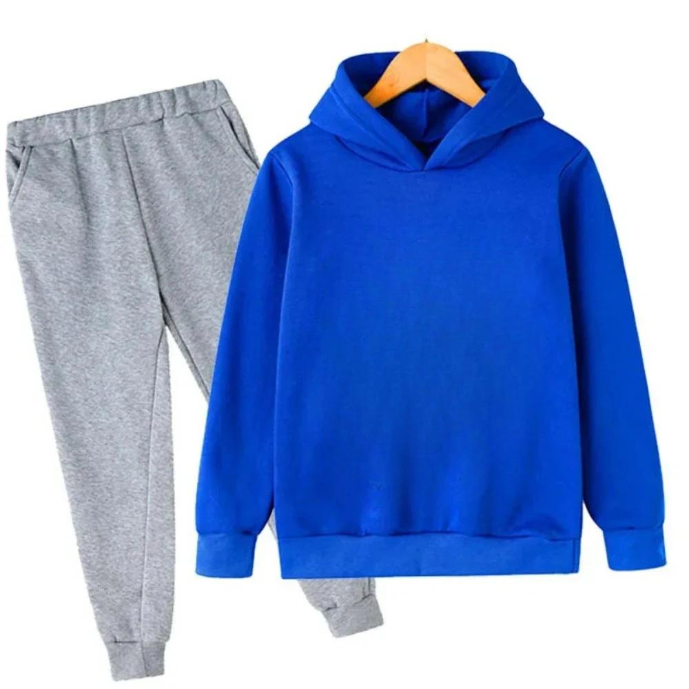 3-12 Years Spring Autumn Football CR7 Print Hoodie+Pants Suit Boy Sweatshirt 2PCS Sets Boys Pants Suits Children's Clothing