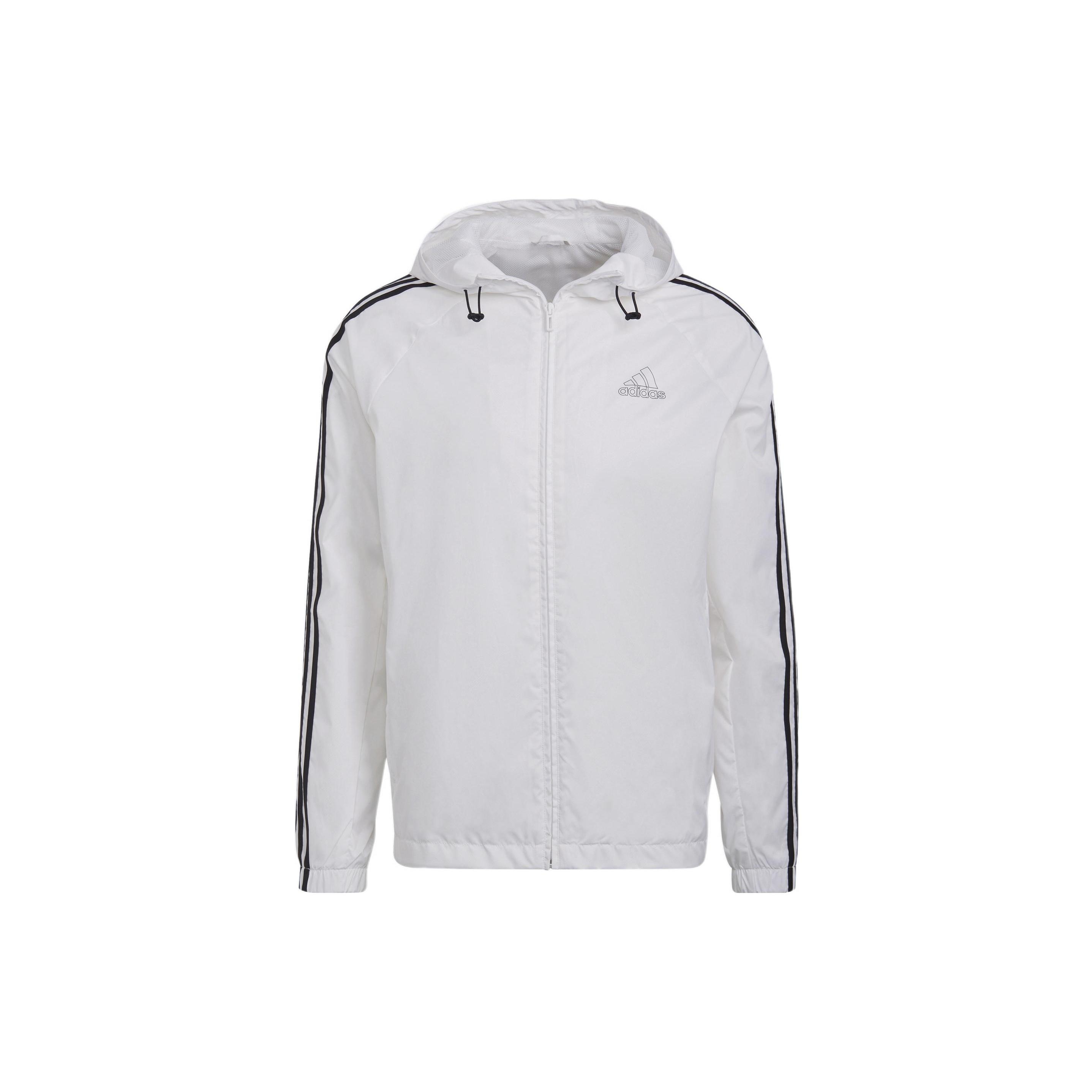adidas Casual hooded Long Sleeves Jacket White Men s HE4318 XL