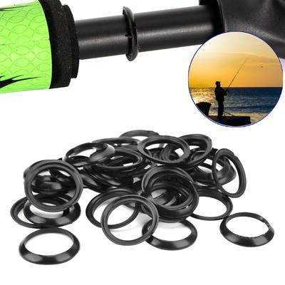 40pcs Silicone Winding Check Decorating   Trim Adapter for Fishing Rod Building Parts