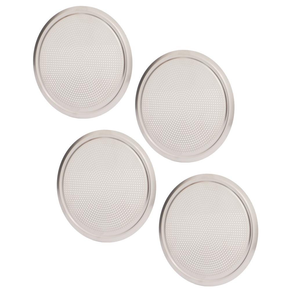 4PCS Door Speaker Grille Cover Round Aluminium Alloy Replacement for Land Rover Discovery Sport L550 2020+