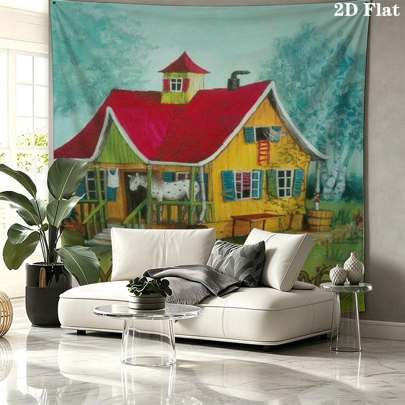 Pippi Longstocking Custom Name Wall Tapestry Aesthetic Wall Hanging Printed Fabric Blanket Decorative Tapestries for Bedroom Living Room Home Decor
