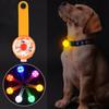 LED Pet Tracking Luminous Pendant Ligh Dogs Collars Dog Wear with Anti-Theft Strobe & Waterproof Design, Safety for Night Walks
