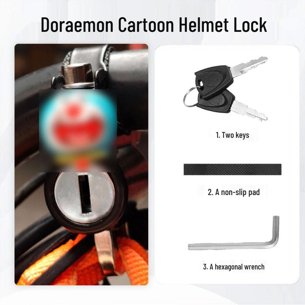 Universal Anti-theft Helmet Lock for Electric Vehicles and Bicycles