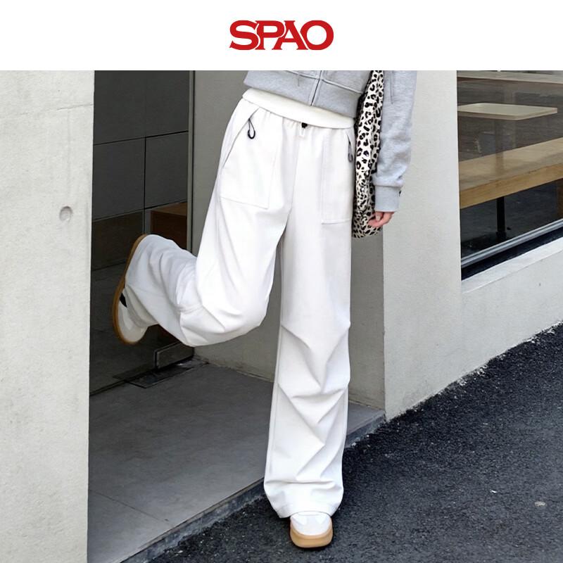 SPAO Women's Water-Resistant Straight-Leg Cargo Pants