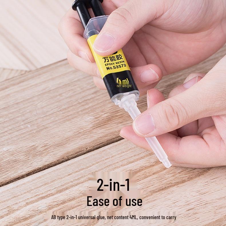 Deli 53573 Multi-functional Epoxy Resin Glue for Metal, Stone, Porcelain, and Wood