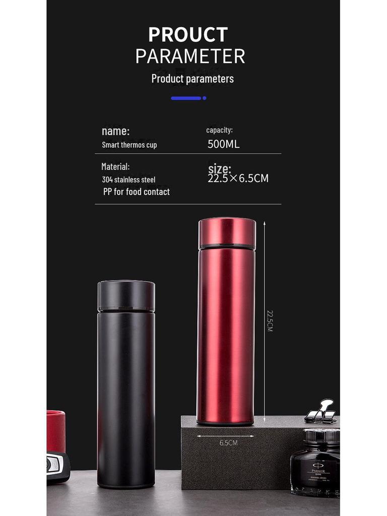 Smart LED Touch Thermos Cup with Temperature Display