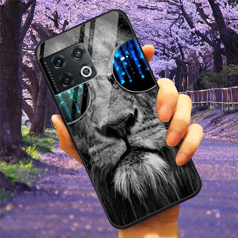Für OnePlus 10 Pro 5G Hülle 6,7'' Gehärtetes Glas Sternenmarmor Harte Rückseite für One Plus 10Pro Funda Capa Oneplus10pro Coque