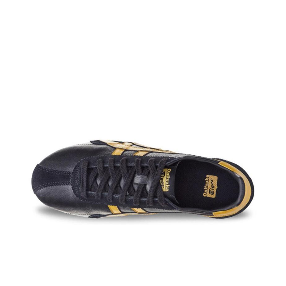 ONITSUKA TIGER Runspark Klassiek Comfortabel Antislip Lichtgewicht Lage Casual Hardloopschoenen Unisex sneaker Zwart Goud D201L-001
