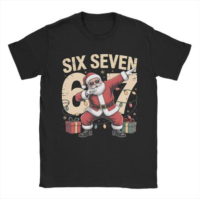Men Women New Arrival Christmas Bruh 67 Six Seven 6 7 Italian Brainrot Meme Tee T Shirt Pure Cotton T-shirts Clothes