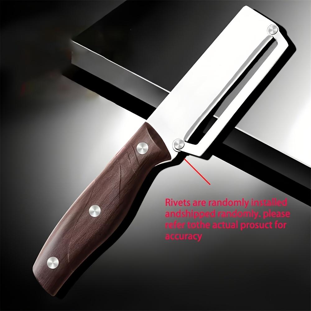 

LIUZHANGYU Heavy-Duty Stainless Steel Vegetable Peeler & Slicer - Multi-Function Kitchen Tool with Straight Blade, Ergonomic Non-Slip Handle