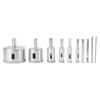 10PCS Diamond Drill Bit Diamond Hole Saw for Glass Tile Ceramic Marble Porcelain Cutting 8 10 14 16