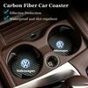 New 2026 Car Decal Stickers 2Pcs Car Coasters Water Cup Mats Waterproof Slot Pads For Volkswagen VW Tiguan Passat Golf Polo Touareg GTD