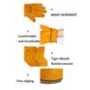 1Pair Breathable Labor Protection Gloves Thickened Welder Gloves Sturdy Work Safety Glove  Adult