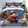 "Holiday Mouse Winter Decoration Set" Soft Comfortable Duvet Cover Bedding Set Included 1*Duvet Cover & 2*Pillowcases Gift