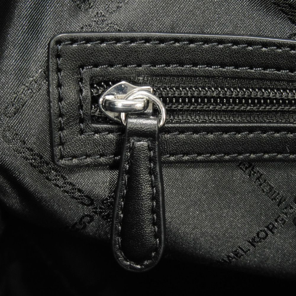 Used 11974 Gigi Empire Logo Large Tote 30S3G3GT3J 7924 Black 2-Way Shoulder Bag MK Jacquard Natural Unisex from Japan