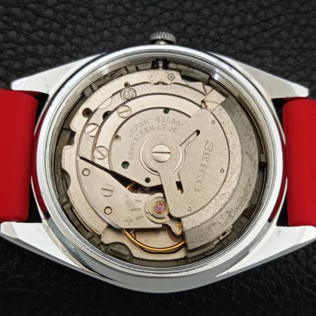 REFURBISHED SEIKO 5 AUTOMATIC 6309A JAPAN MENS VINTAGE RED DIAL WATCH A442324-1