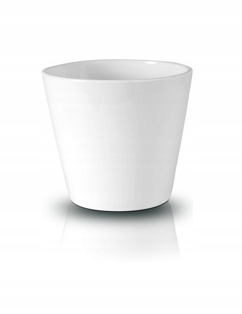 Ceramic Flower Pot, White, 8.5 Cm