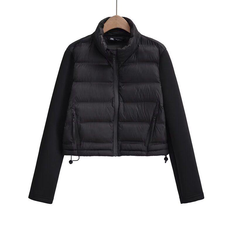 Fashion Style 2023 Winter New Women's Clothing Loose All-Match Stitching Cotton Jacket Outwear 4391809 800