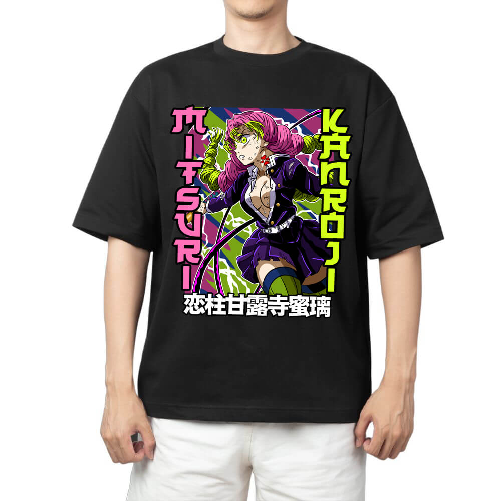 Demon Slayer Tanjiro Kamado Hinokami Kagura with Japanese Text Anime Print T Shirt Men 2026 Summer Casual Streetwear