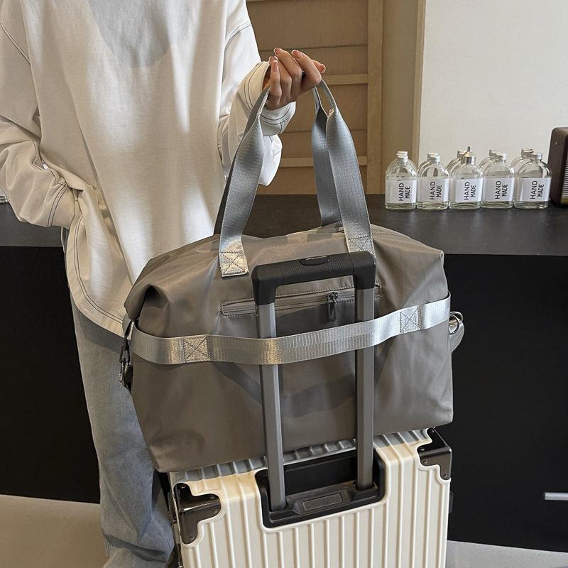 Simple Casual, Large Capacity Hand-held Travel Bag for Men and Women Students During School Holidays. Luggage Bag for Lever
