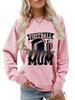 Football Cheer Mom Plus Size Loose Comfortable Hoodie