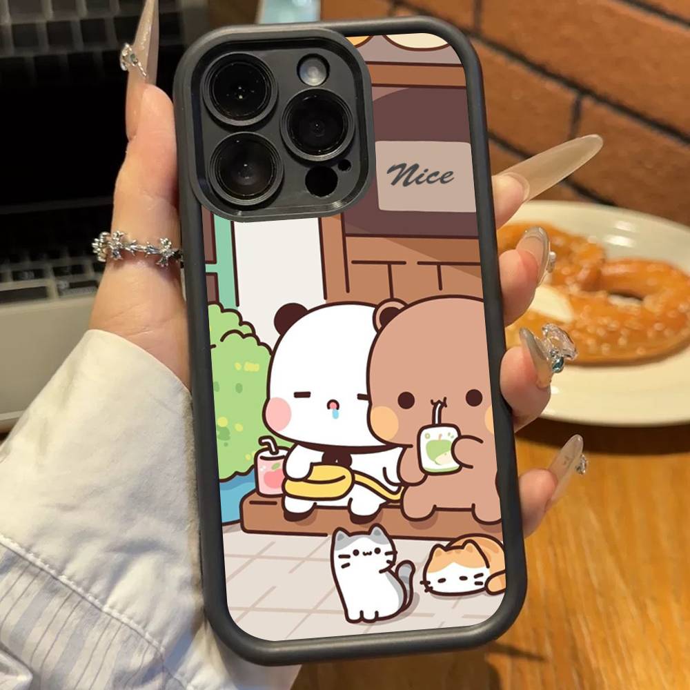 Cute BuBu D-DuDu Phone Case For iPhone 11 12 13 14 15 16 17 Pro Max Shockproof Soft TPU Back Cover