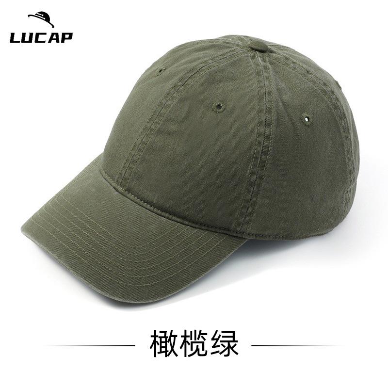 Big head circumference hat men's cap large size spring and autumn baseball cap large brim showing small face, enlarged and deepened baseball cap