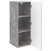 Wall Mounted Cabinet Concrete Grey 33 x 34.5 x 90 cm Particleboard